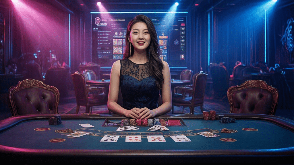 ภาพตัวอย่างหน้าจอเกม บาคาร่า Evolution Gaming ระบบถ่ายทอดสดคุณภาพสูง